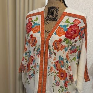 Rose & Olive Multicolor Floral Blouse